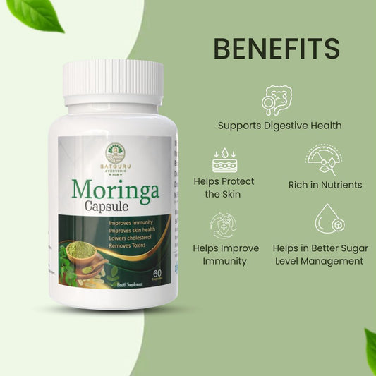 Moringa Capsules 60 Capsules | Natural Energy, Immunity & Nutritional Support Supplement