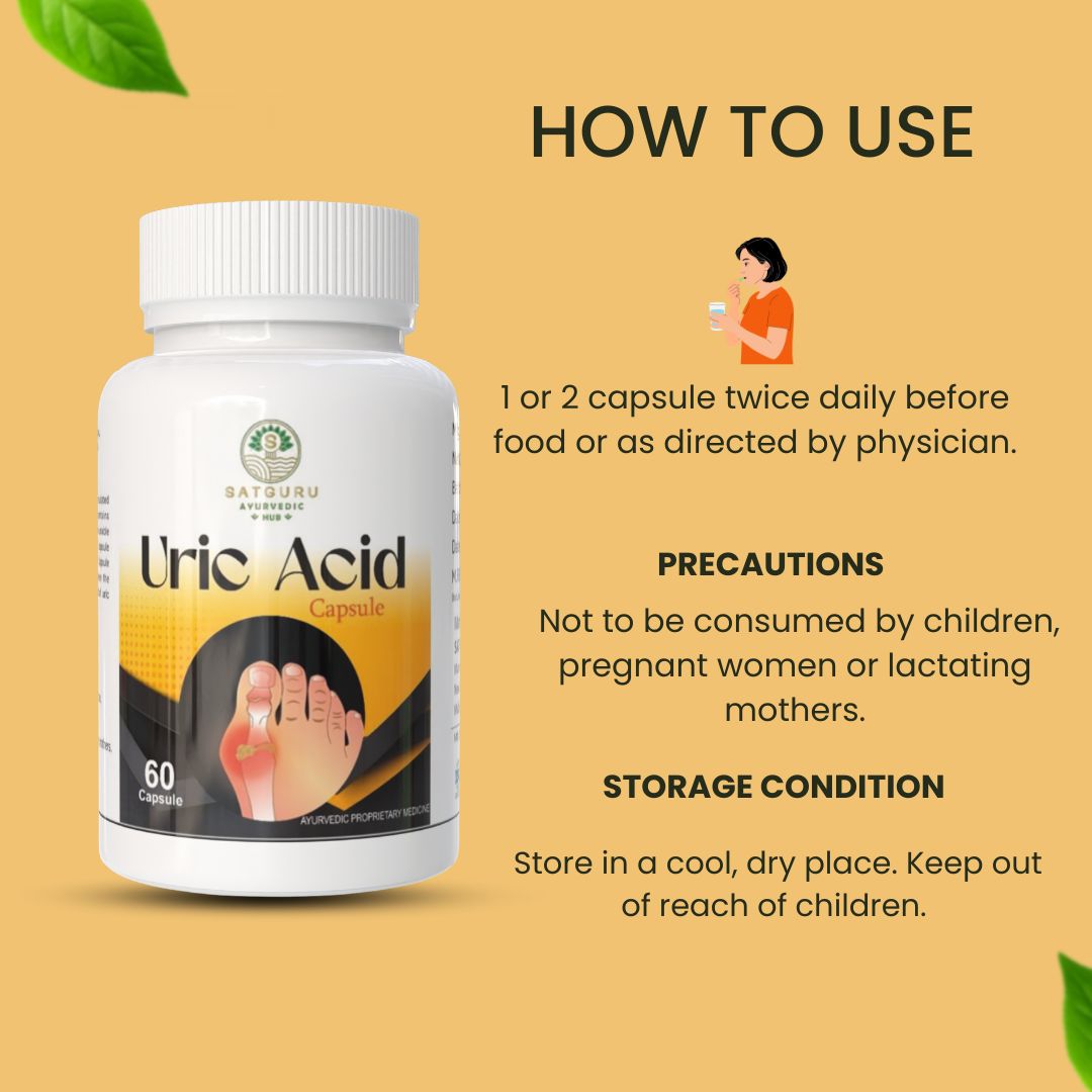 Uric Acid Care Capsules 60 Capsules | Joint Comfort & Uric Acid Balance Support Supplement