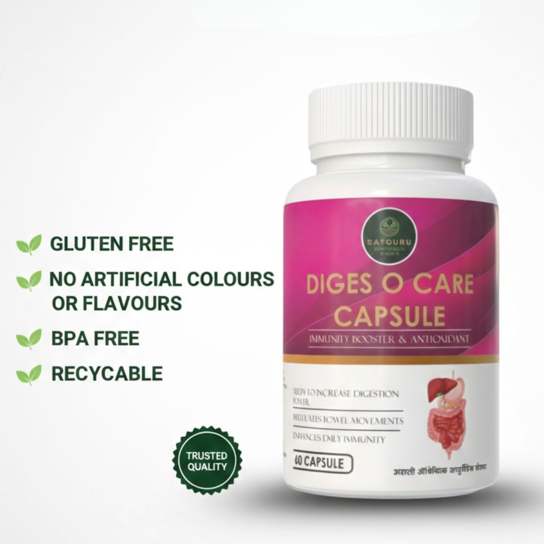 Diges O Care Capsules 60 Capsules | Digestive Enzyme & Gut Health Support Supplement