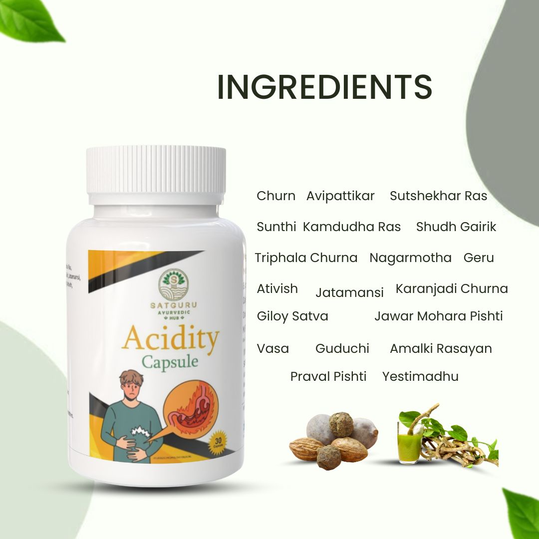 Acidity Care Capsules 30 Capsules | Digestive Comfort & Acid Balance Support Supplement
