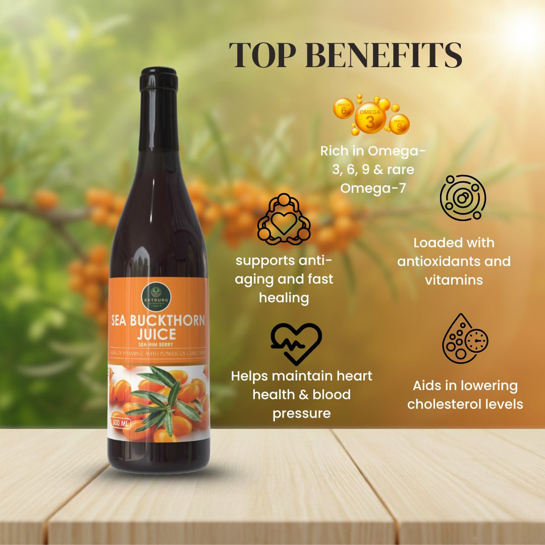 Seabuckthorn Juice 500ml | Antioxidant, Immunity & Vitality Support Herbal Drink