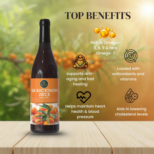 Seabuckthorn Juice 500ml | Antioxidant, Immunity & Vitality Support Herbal Drink