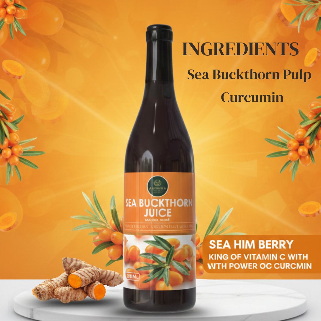Seabuckthorn Juice 500ml | Antioxidant, Immunity & Vitality Support Herbal Drink