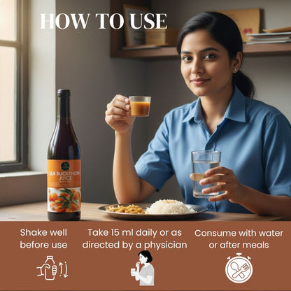 Seabuckthorn Juice 500ml | Antioxidant, Immunity & Vitality Support Herbal Drink