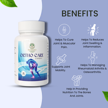 Ortho Care Capsules 30 Capsules | Joint Support, Bone Strength & Mobility Wellness Supplement