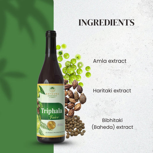 Triphala Juice 500ml | Digestive Cleanse, Gut Balance & Detox Support Herbal Drink