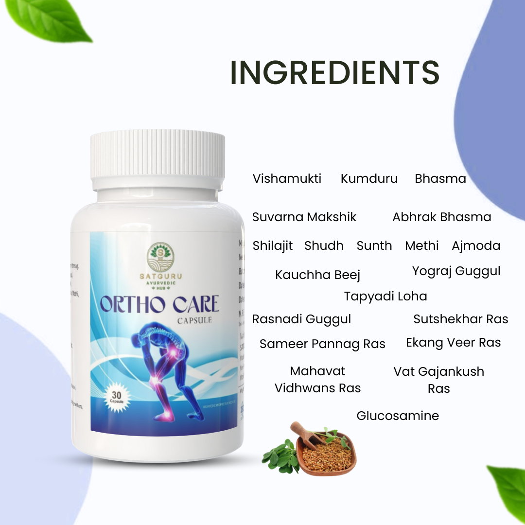Ortho Care Capsules 30 Capsules | Joint Support, Bone Strength & Mobility Wellness Supplement