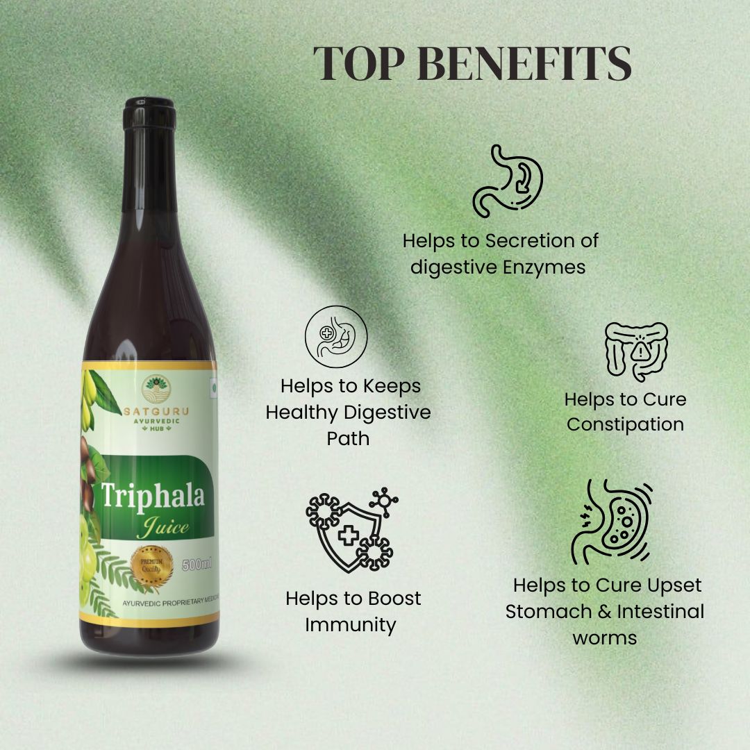 Triphala Juice 500ml | Digestive Cleanse, Gut Balance & Detox Support Herbal Drink