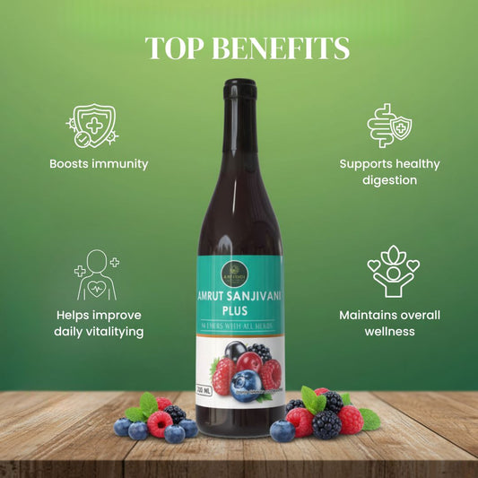 Amrut Sanjivani Plus Juice 500ml | Herbal Immunity, Detox & Daily Wellness Support Drink