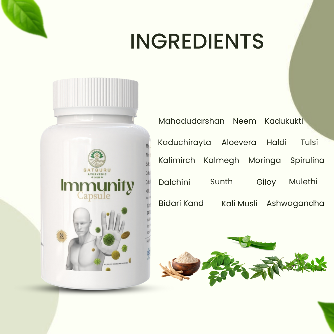 Immunity Capsules 60 Capsules | Herbal Immune Support & Daily Wellness Supplement