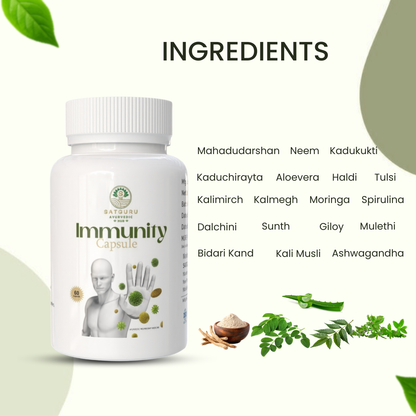 Immunity Capsules 60 Capsules | Herbal Immune Support & Daily Wellness Supplement