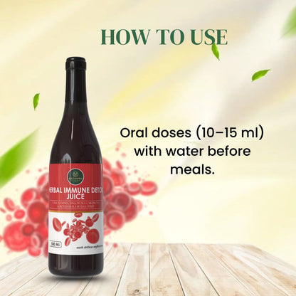 Herbal Immunity Juice 500ml | Immune Support, Antioxidant & Daily Wellness Health Drink