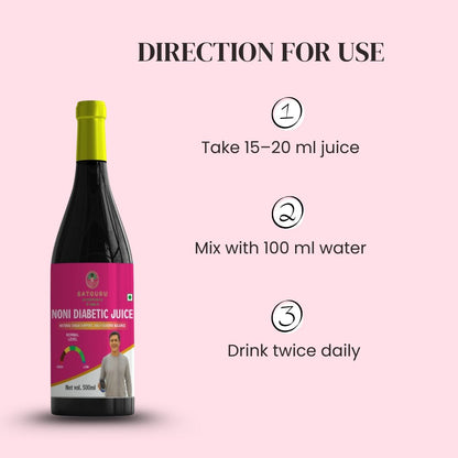 Noni Diabetic Juice 500ml | Herbal Blood Sugar Balance & Immunity Support Drink