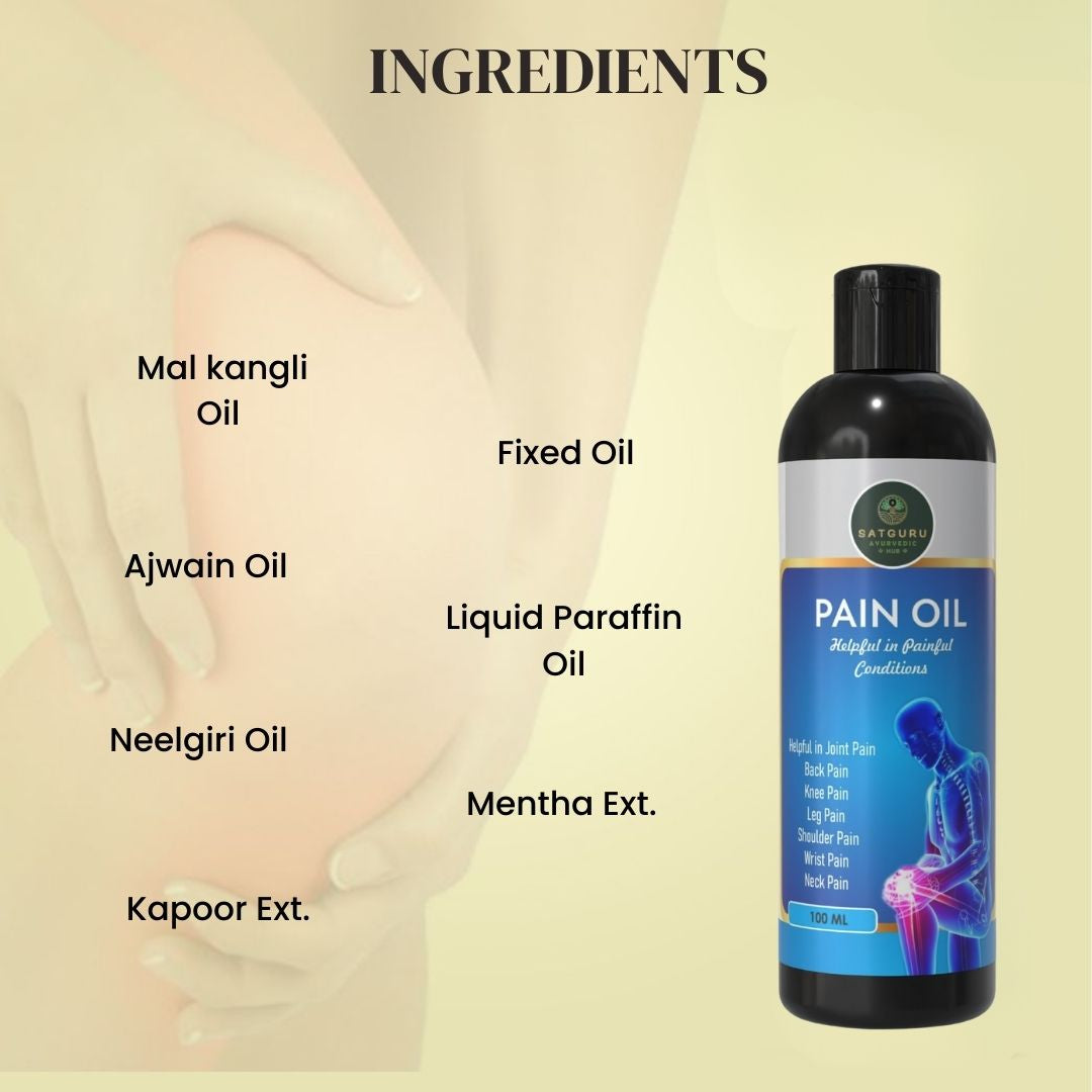 Pain Oil 100ml | Herbal Joint & Muscle Comfort Support Oil