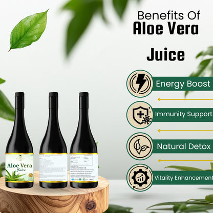 Aloe Vera Juice 500ml | Digestive Wellness, Detox & Skin Health Support Drink