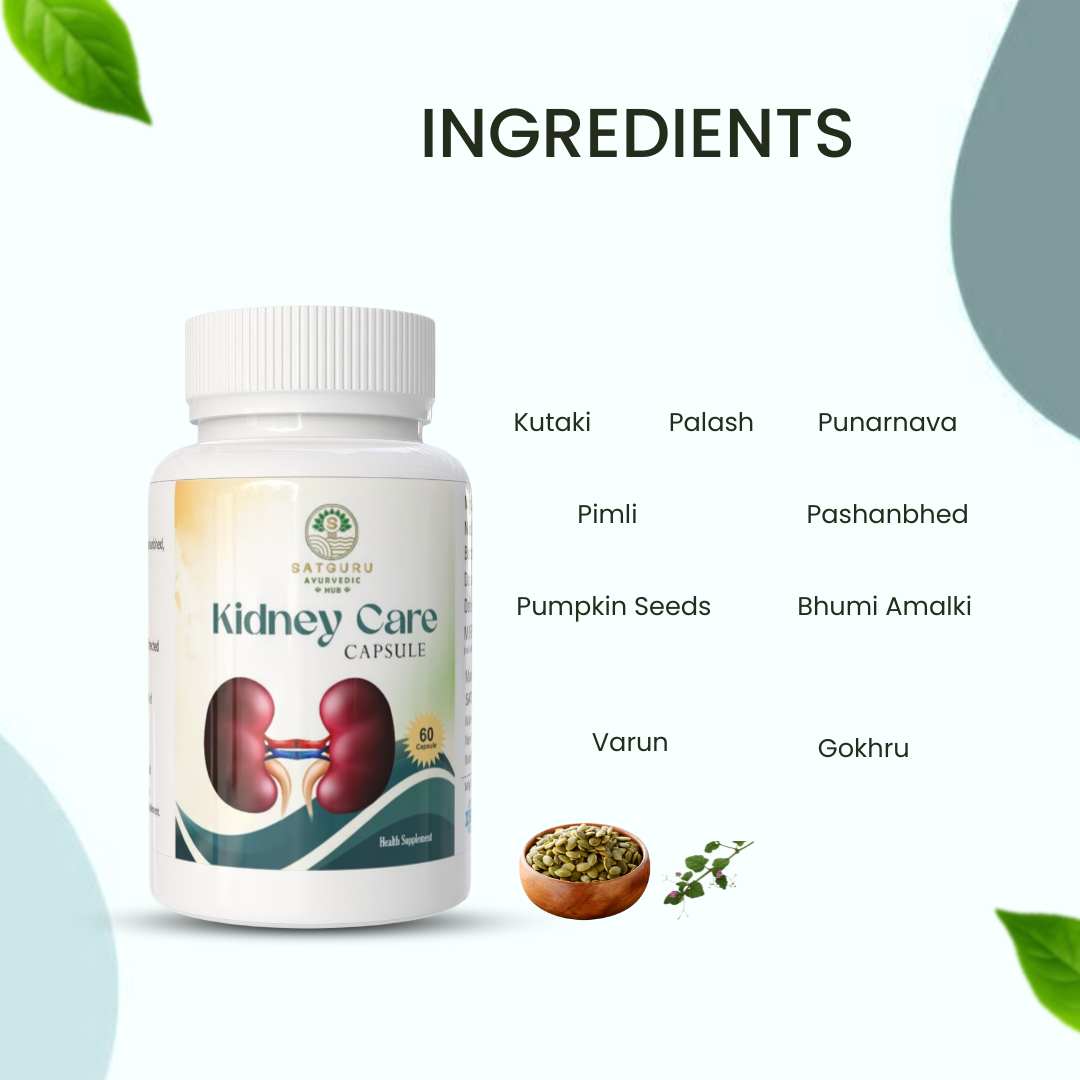 Kidney Care Capsules 60 Capsules | Herbal Kidney Support & Urinary Wellness Supplement