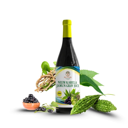 Neem Karela Jamun Giloy Juice 500ml | Herbal Blood Sugar & Metabolic Wellness Support Drink