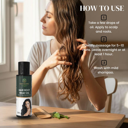 Hair Root Treat Oil 200ml | Herbal Hair Strengthening & Scalp Nourishment Oil