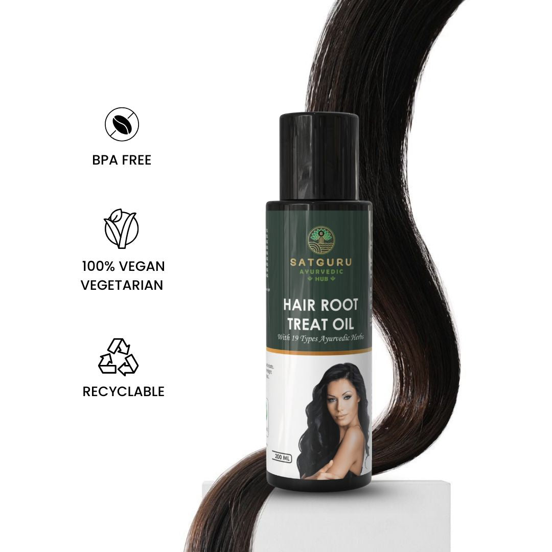 Hair Root Treat Oil 200ml | Herbal Hair Strengthening & Scalp Nourishment Oil