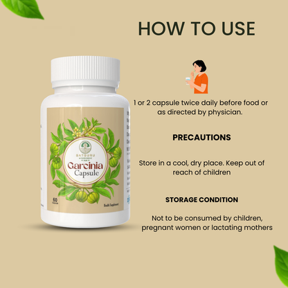 Garcinia Capsules 60 Capsules | Weight Management & Metabolism Support Supplement