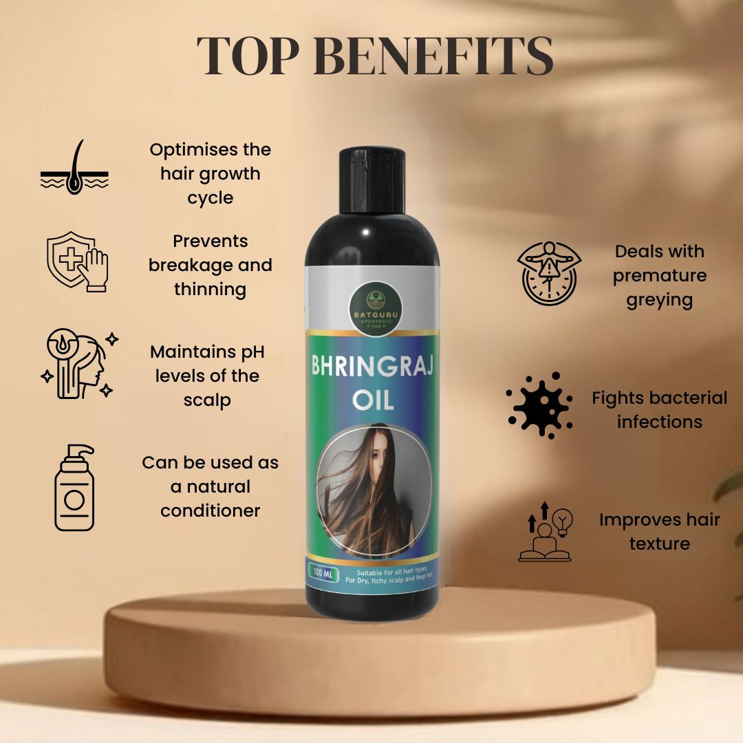 Bhringraj Oil 100ml | Herbal Hair Nourishment & Scalp Care Oil