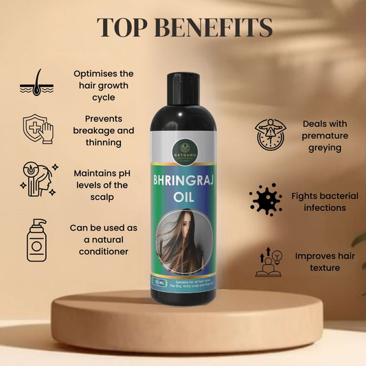 Bhringraj Oil 100ml | Herbal Hair Nourishment & Scalp Care Oil