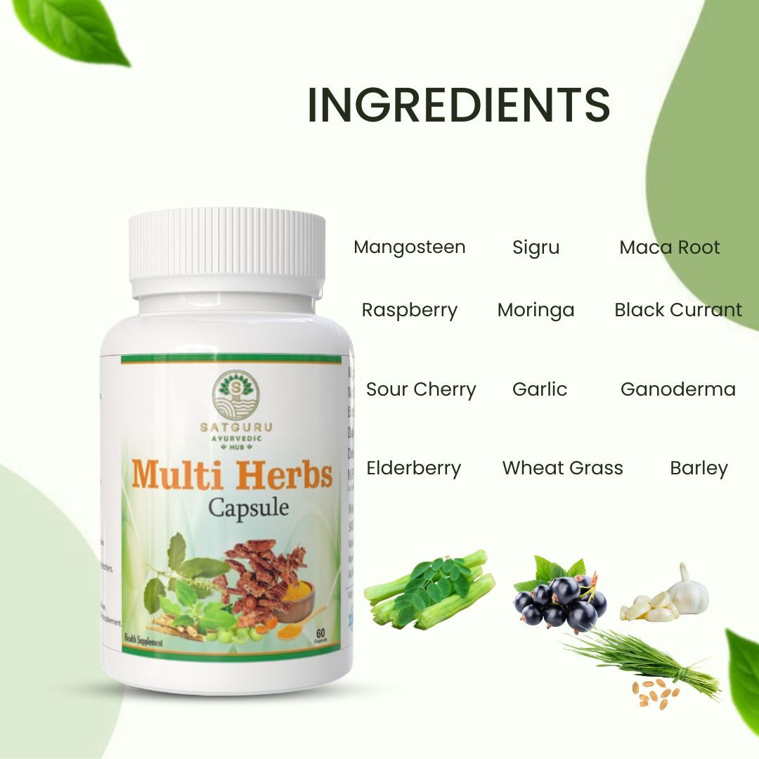 Multi Herbs Capsules 60 Capsules | Daily Herbal Wellness & Immunity Support Supplement