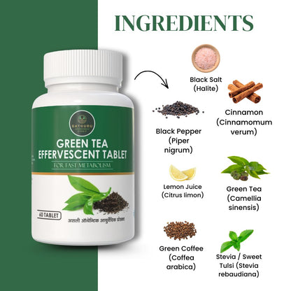 Green Tea Capsules 60 Capsules | Antioxidant, Metabolism & Daily Detox Support Supplement