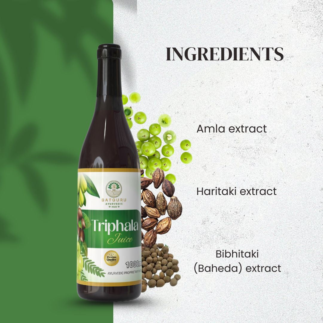 Triphala Juice 1000ml | Digestive Cleanse, Detox & Gut Health Support Herbal Drink