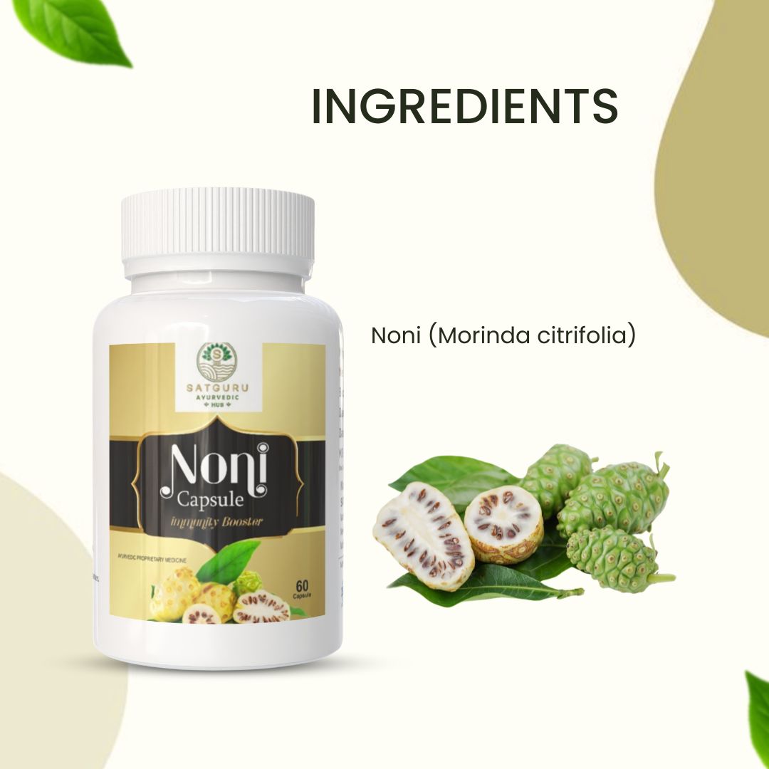 Noni Capsules 60 Capsules | Antioxidant, Immunity & Daily Vitality Support Supplement