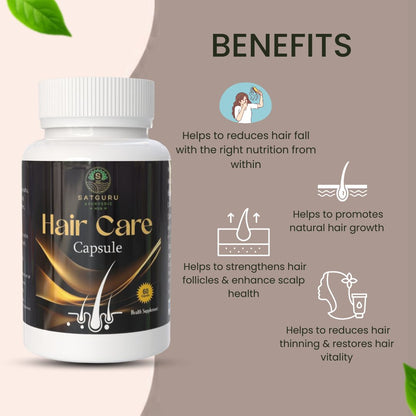 Hair Care Capsules 60 Capsules | Hair Strength, Growth & Scalp Nourishment Support Supplement
