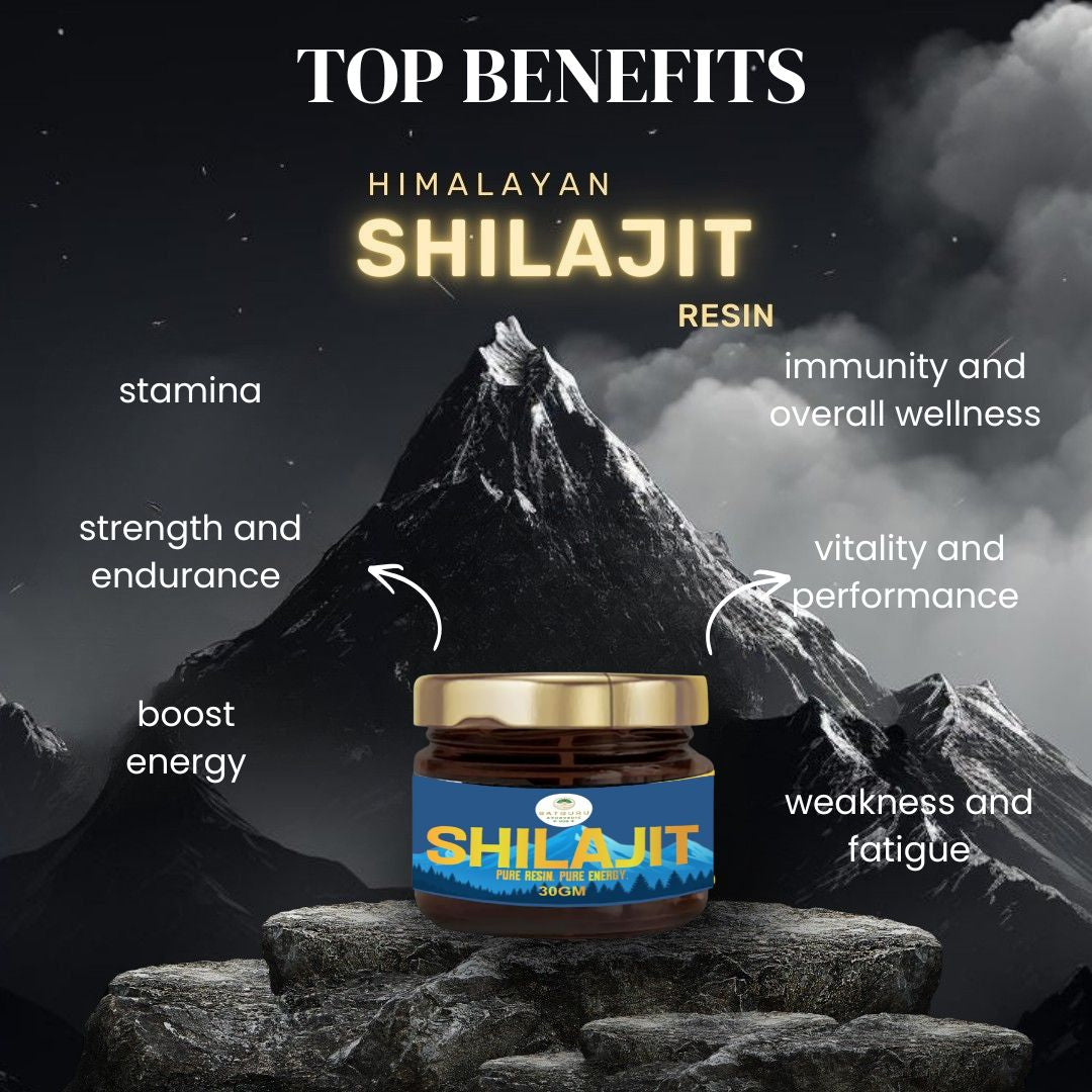 Shilajit Resin 30gm | Pure Herbal Vitality, Stamina & Strength Support