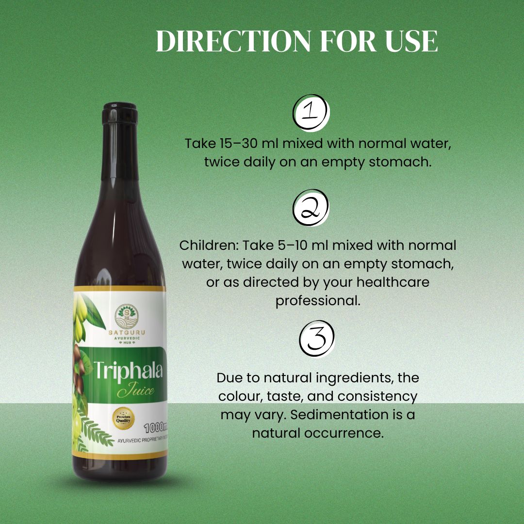 Triphala Juice 1000ml | Digestive Cleanse, Detox & Gut Health Support Herbal Drink
