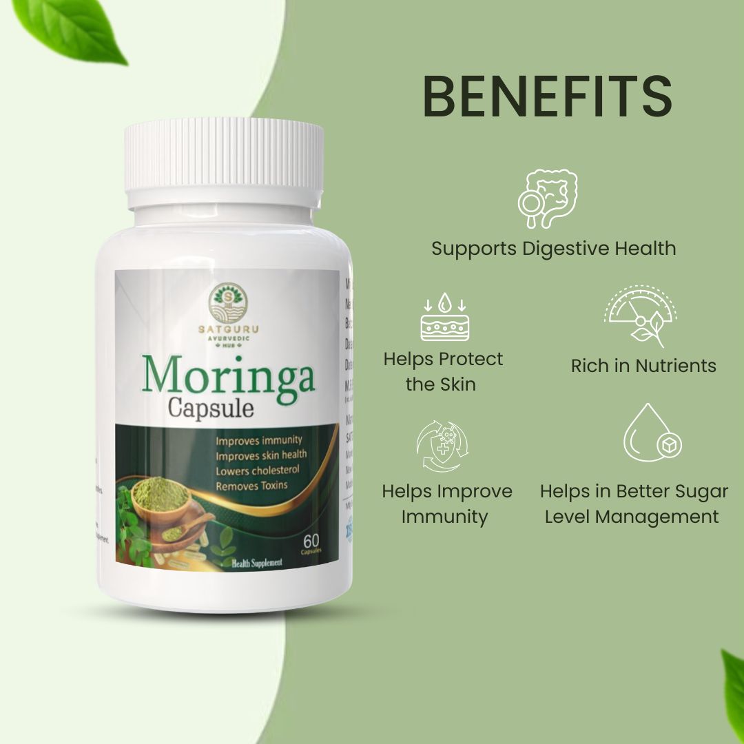 Moringa Capsules 60 Capsules | Natural Energy, Immunity & Nutritional Support Supplement