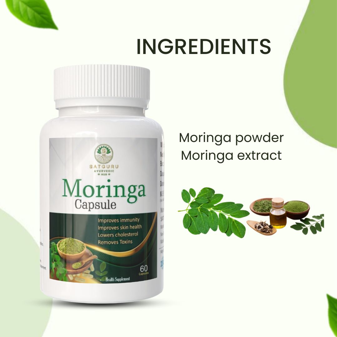 Moringa Capsules 60 Capsules | Natural Energy, Immunity & Nutritional Support Supplement
