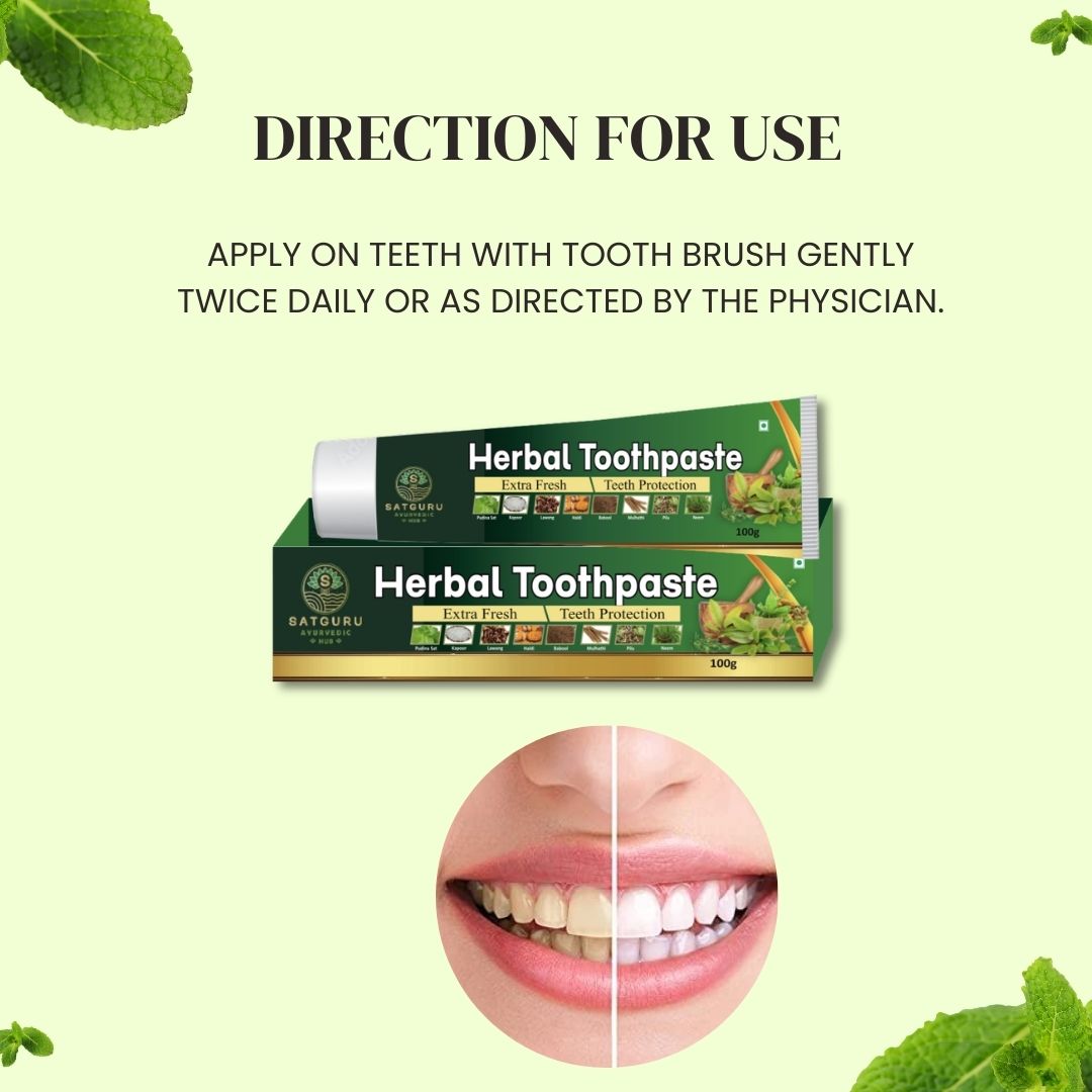 Herbal Toothpaste 100gm | Ayurvedic Oral Care & Gum Protection Formula