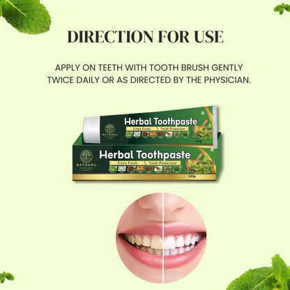 Herbal Toothpaste 100gm | Ayurvedic Oral Care & Gum Protection Formula