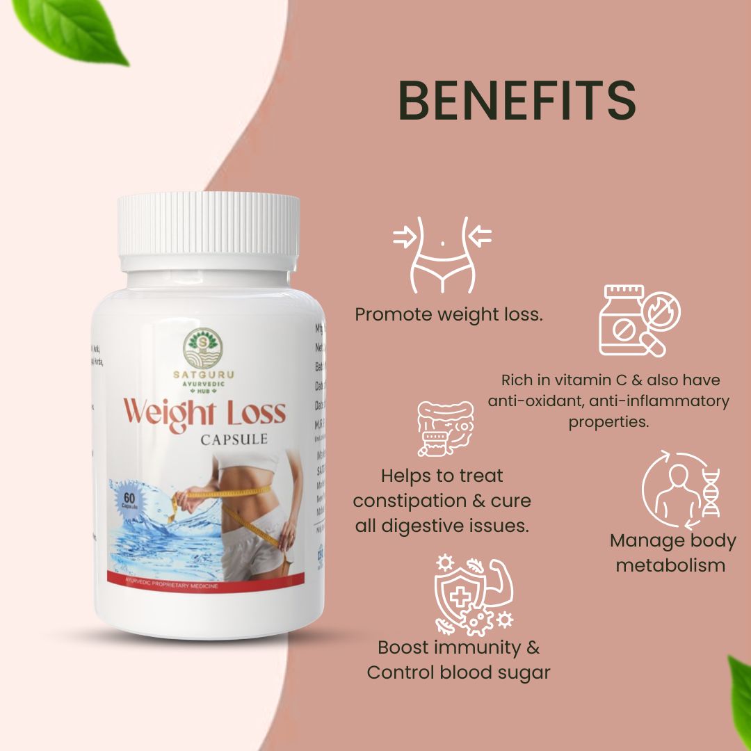 Weight Loss Capsules 60 Capsules | Natural Metabolism & Weight Management Support Supplement