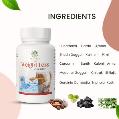 Weight Loss Capsules 60 Capsules | Natural Metabolism & Weight Management Support Supplement