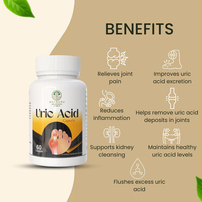 Uric Acid Care Capsules 60 Capsules | Joint Comfort & Uric Acid Balance Support Supplement