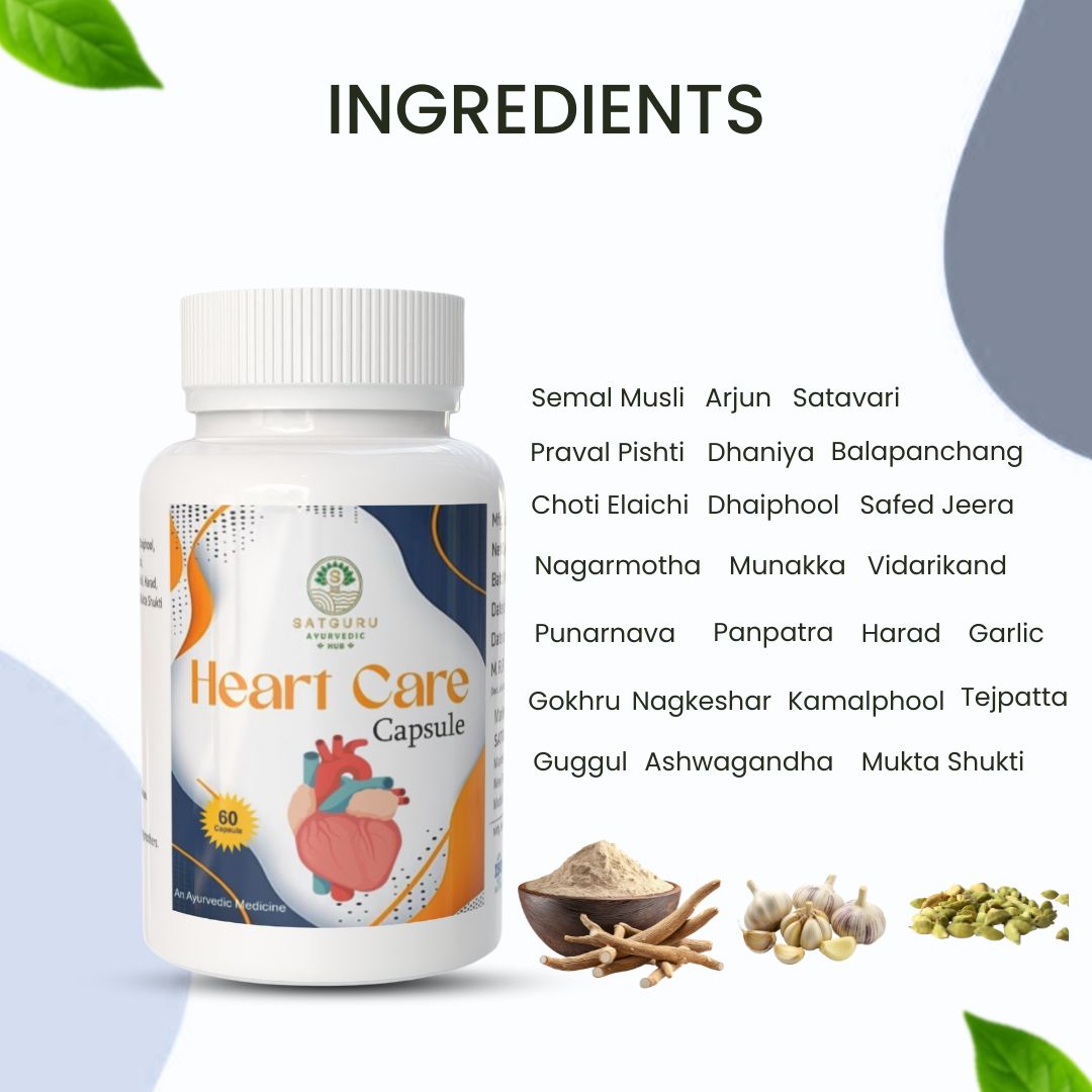 Heart Care Capsules 60 Capsules | Cardiovascular Support & Heart Wellness Supplement