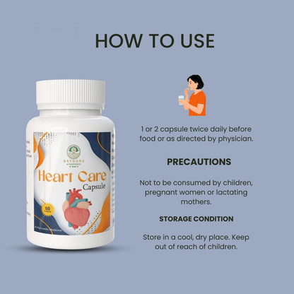 Heart Care Capsules 60 Capsules | Cardiovascular Support & Heart Wellness Supplement