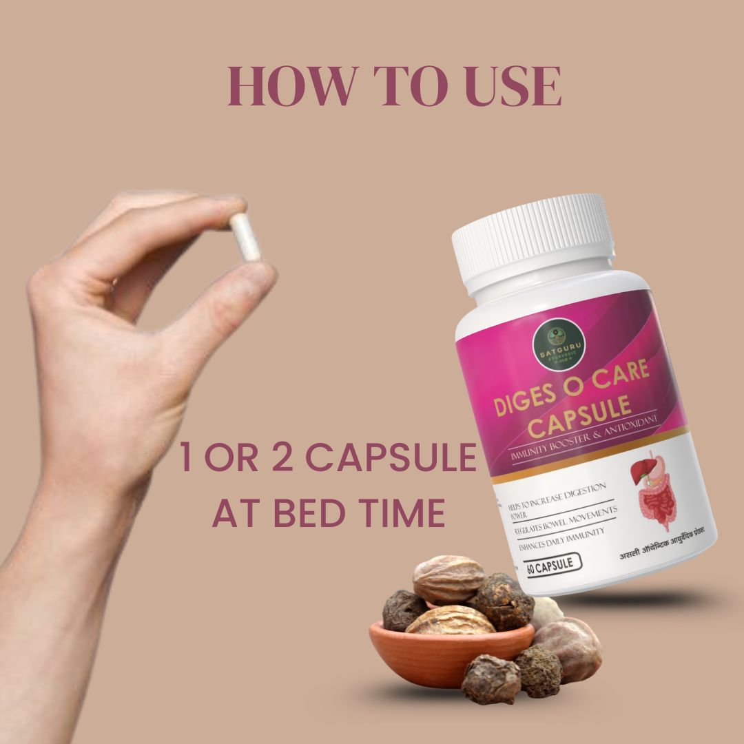 Diges O Care Capsules 60 Capsules | Digestive Enzyme & Gut Health Support Supplement