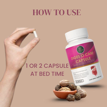 Diges O Care Capsules 60 Capsules | Digestive Enzyme & Gut Health Support Supplement